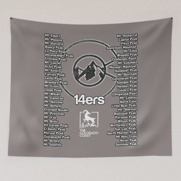 Item preview, Colorado 14ers, Fourteeners Checklist of the Rocky Mountains designed and sold by LakinoMasino.