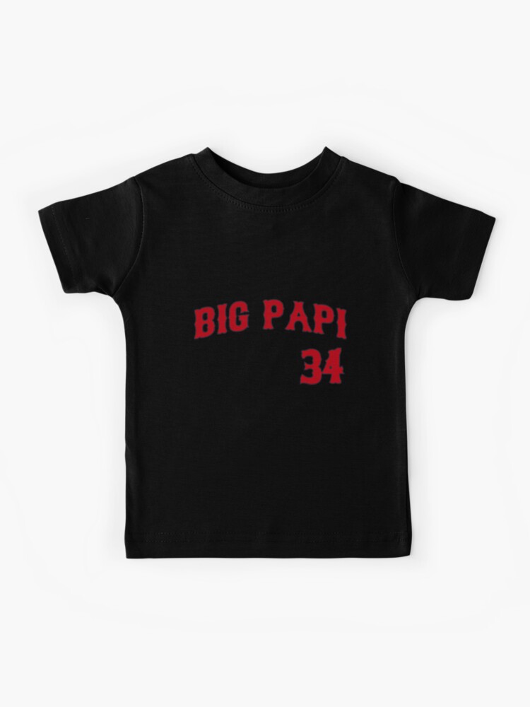 Boston Red David Ortiz Big Papi Jersey Tee Men Kids T-Shirt for