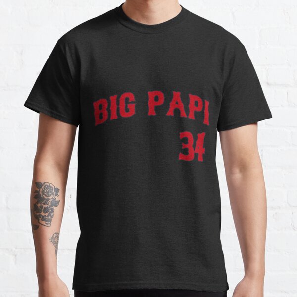 Boston Red David Ortiz Big Papi Jersey Tee Men' Men's T-Shirt