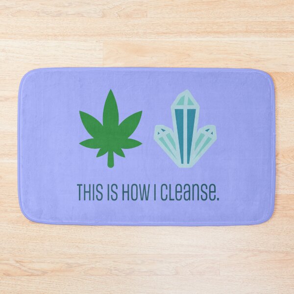 Item preview, This Is How I Cleanse Funny Weed Leaf and Blue Energy Crystal 420/Weed/Cannabis/Pot/Marijuana Design For Hippies/Witches/Pagans designed and sold by SteamParliament.