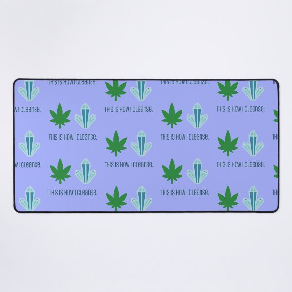 Item preview, This Is How I Cleanse Funny Weed Leaf and Blue Energy Crystal 420/Weed/Cannabis/Pot/Marijuana Design For Hippies/Witches/Pagans designed and sold by SteamParliament.