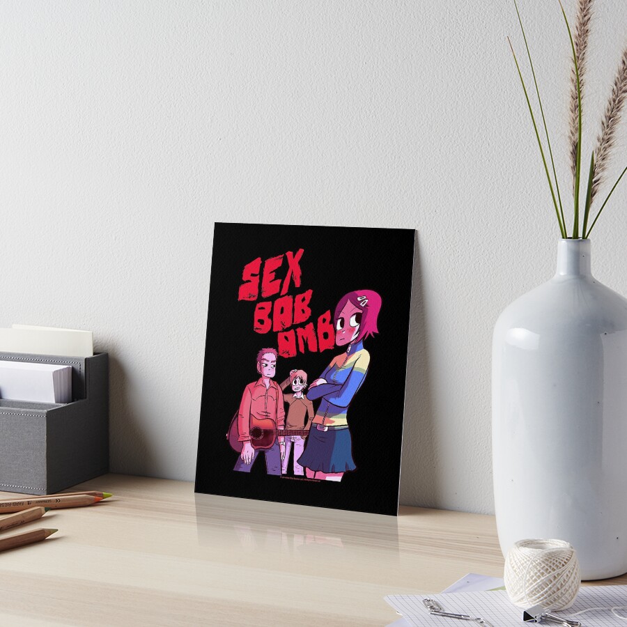 Scott Pilgrim Vs The World Sex Bob Omb Band Art Board Print By