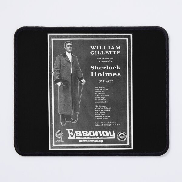 Item preview, Vintage Hollywood Nostalgia Sherlock Holmes William Gillette Film Movie Advertisement Poster Poster designed and sold by nellumkzfoug.