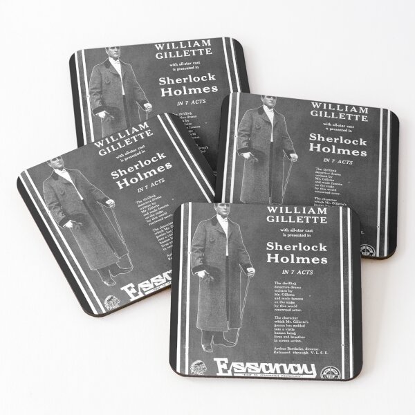 Item preview, Vintage Hollywood Nostalgia Sherlock Holmes William Gillette Film Movie Advertisement Poster Poster designed and sold by nellumkzfoug.