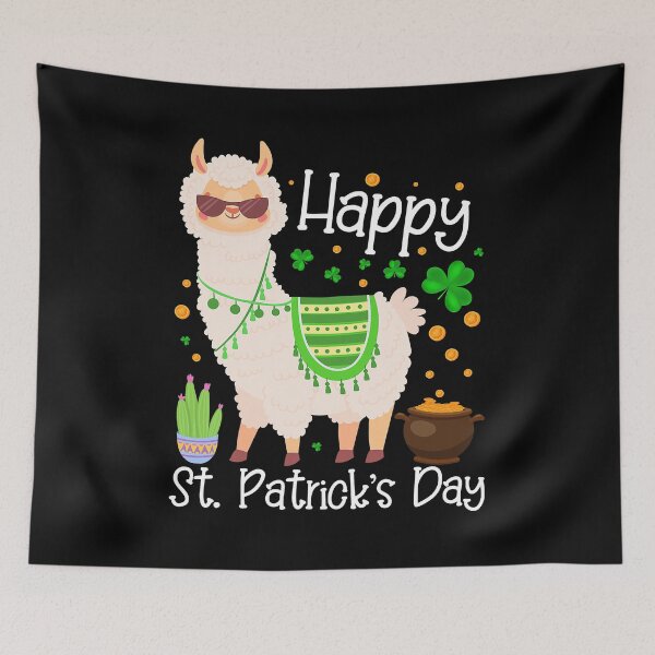 Item preview, Happy St Patricks Day Llama designed and sold by SkylerKason.