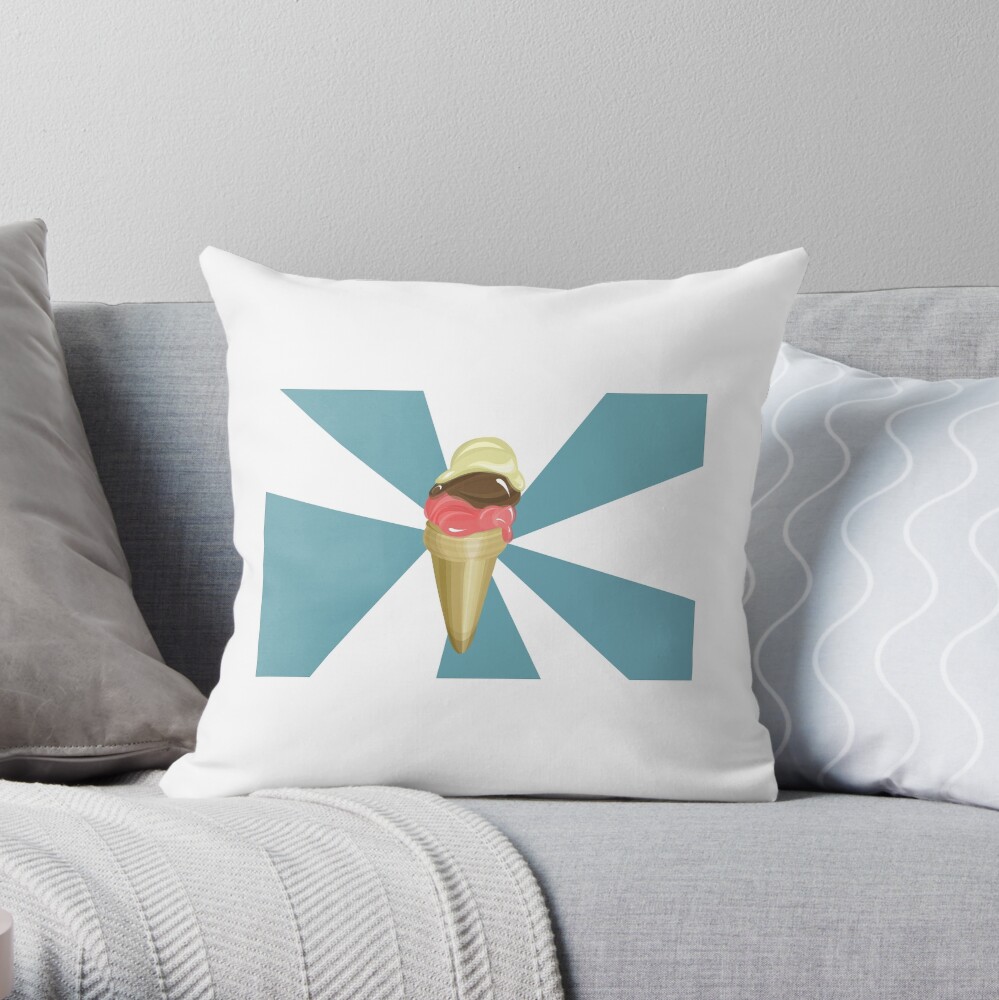 Ice cream Throw Pillow