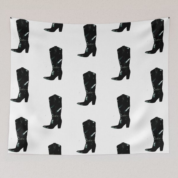Item preview, Leather High-Heeled Boot - Black designed and sold by WigsByViv.