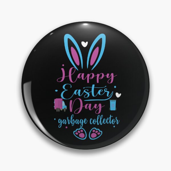 Item preview, Happy Easter Day garbage collector designed and sold by goldenshop22.