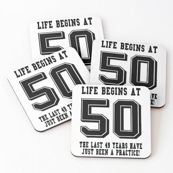 Item preview, Life Begins At 50... 50th Birthday designed and sold by DaisyNaarah.