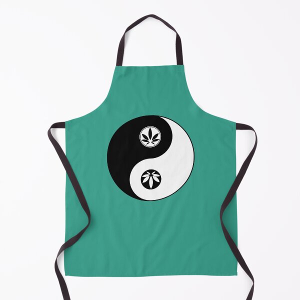 Item preview, Black and White Yin Yang Funny Weed Leaf 420/Weed/Cannabis/Pot/Marijuana Design For Hippies/Witches/Pagans designed and sold by SteamParliament.