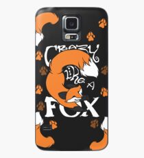 Crazy Like A Fox (Orange) Case/Skin for Samsung Galaxy