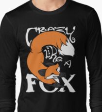 Crazy Like A Fox (Orange) Long Sleeve T-Shirt