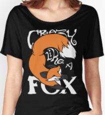 Crazy Like A Fox (Orange) Women's Relaxed Fit T-Shirt