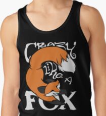 Camiseta de tirantes Crazy Like A Fox (Orange)