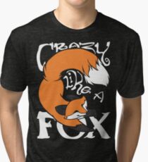 Crazy Like A Fox (Orange) Tri-blend T-Shirt