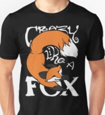 Camiseta ajustada Crazy Like A Fox (Orange)