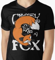 Crazy Like A Fox (Orange) Men's V-Neck T-Shirt