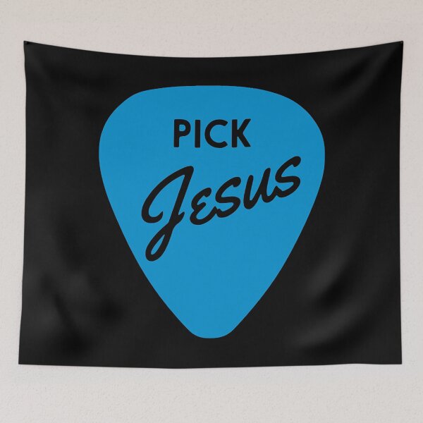 Item preview, Pick Jesus, guitar pick, Christian Clothing designed and sold by DaisyNaarah.