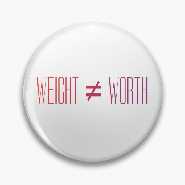 Item preview, Weight Does Not Equal Your Worth (Gradient On White) designed and sold by Drawn By Hand Designs.
