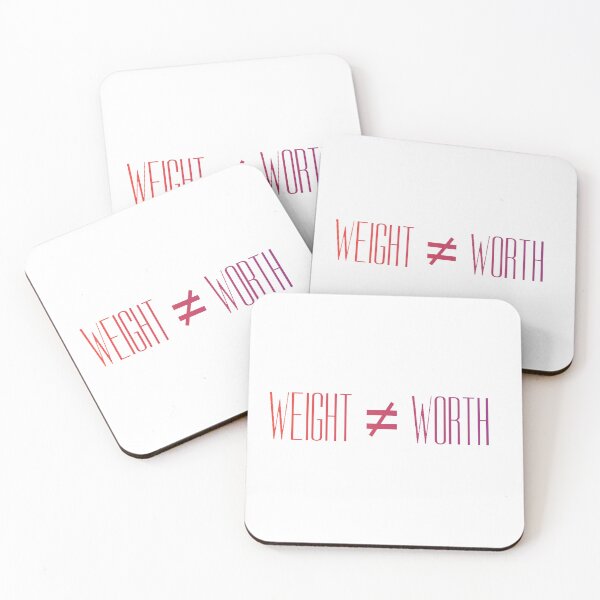 Item preview, Weight Does Not Equal Your Worth (Gradient On White) designed and sold by Drawn By Hand Designs.