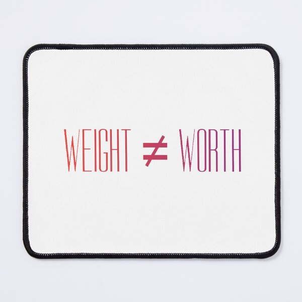Item preview, Weight Does Not Equal Your Worth (Gradient On White) designed and sold by Drawn By Hand Designs.