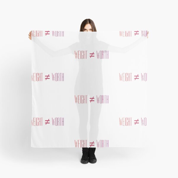 Item preview, Weight Does Not Equal Your Worth (Gradient On White) designed and sold by Drawn By Hand Designs.
