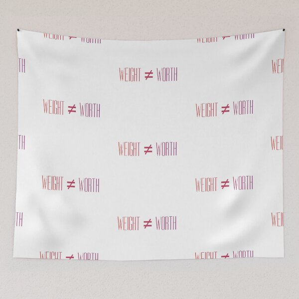 Item preview, Weight Does Not Equal Your Worth (Gradient On White) designed and sold by Drawn By Hand Designs.