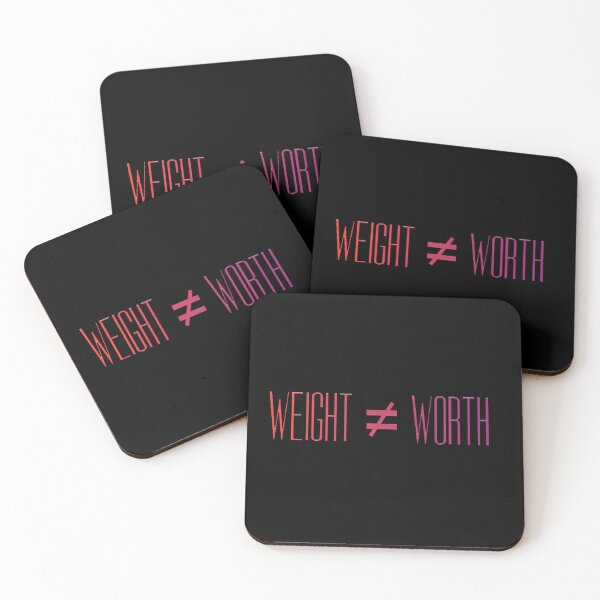 Item preview, Weight Does Not Equal Your Worth (Gradient On Black) designed and sold by Drawn By Hand Designs.