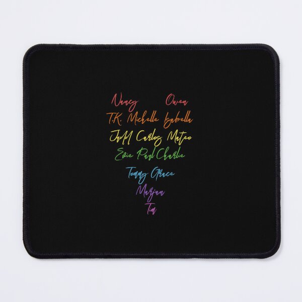 Item preview, 9-1-1 Lone Star character heart (rainbow - black) designed and sold by nerdspride.