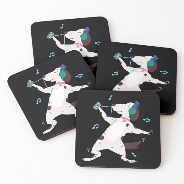 Item preview, Dog Listening To Walkman Sticker designed and sold by desireeowe.