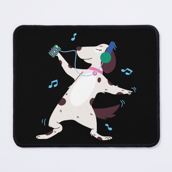 Artikelvorschau, Hund, der Walkman-Aufkleber hört entworfen und verkauft von desireeowe.