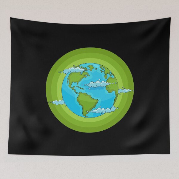 Item preview, Earth Day Cute World Map Recycling Pro Environment  designed and sold by mteehut.