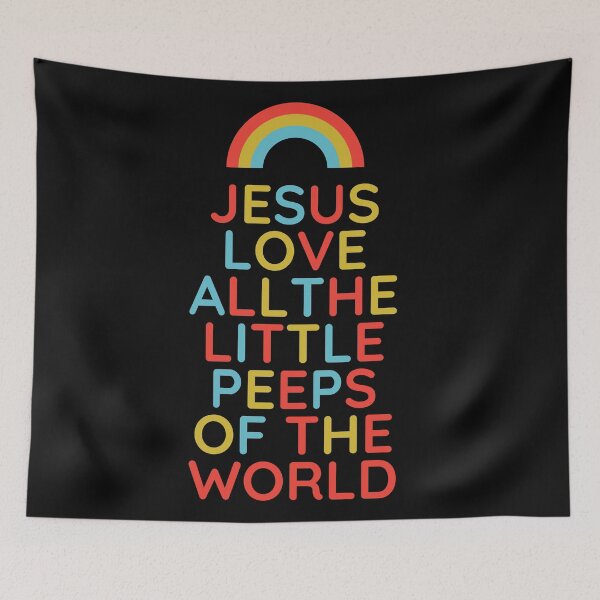 Item preview, Jesus Loves all the little Peeps of the world designed and sold by Sam Artist.