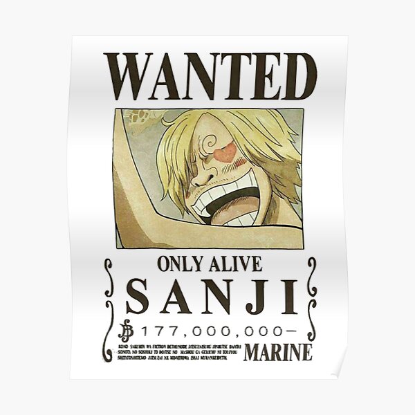 Only Alive Sanji Poster For Sale By AishaJeffersoni Redbubble