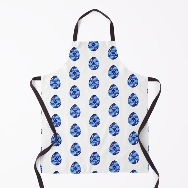 Item preview, Easter egg Ukrainian inspired pattern blue designed and sold by hallas2b.