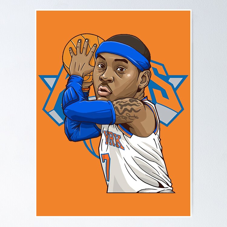 Carmelo Anthony 7 Art Chibi Sticker