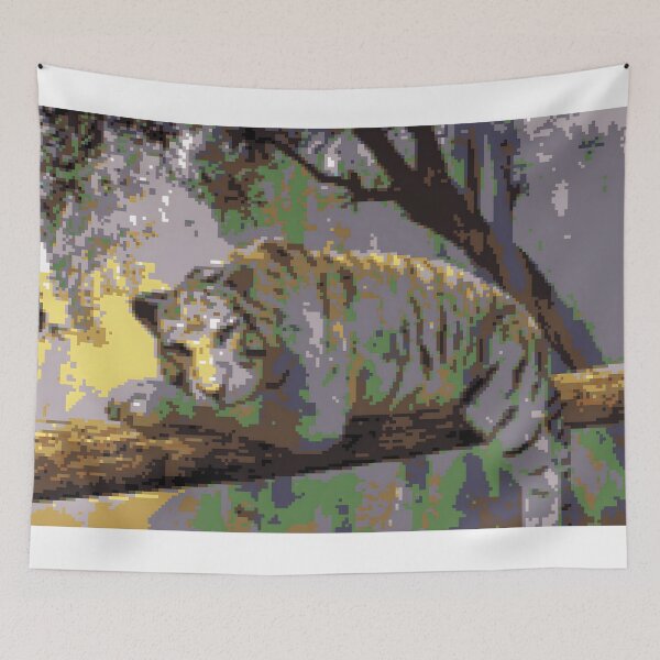 Item preview, Tiger Pixel Art designed and sold by ArtParadox.