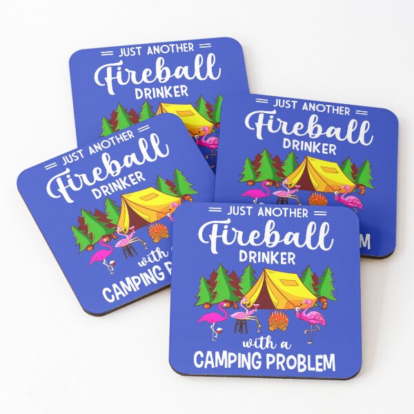 Item preview, Flamingo just another fireball drinker with a camping problem designed and sold by smallcatvn.