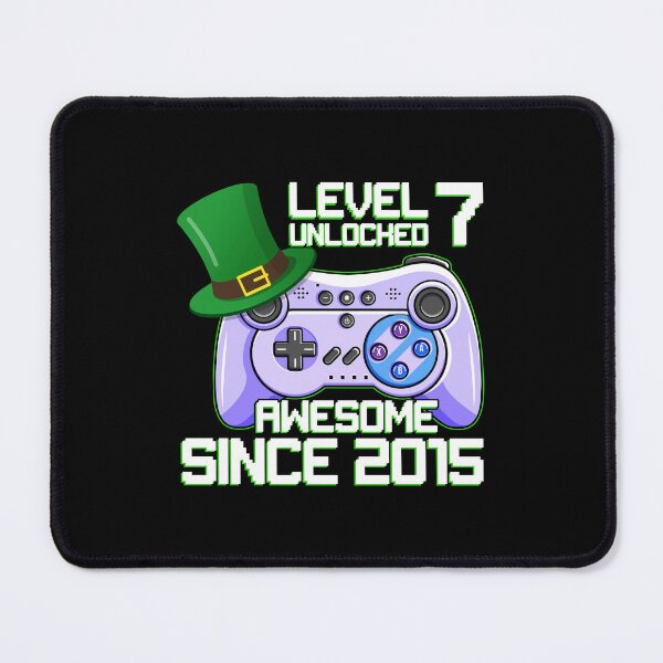 Item preview, Level 7 Unlocked Awesome Since 2015 Present for 7 Year Old Video Gamer designed and sold by mteehut.