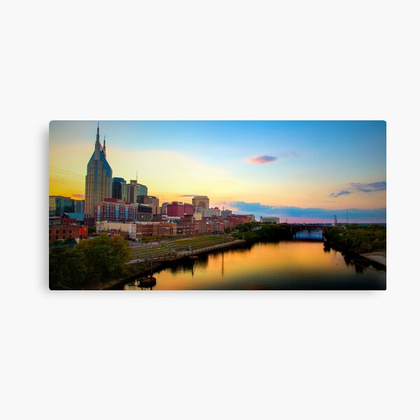 Nashville Skyline Canvas Prints Redbubble
