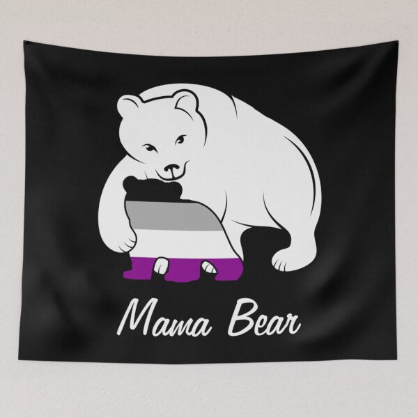 Item preview, Asexual Mama Bear Asexuality Bear Classic . designed and sold by rydinqdborn8.