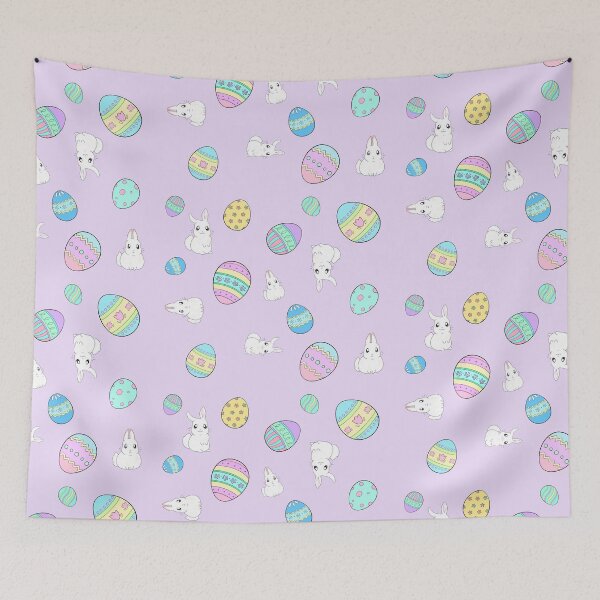 Item preview, Pastel Easter Egg and Bunny Pattern designed and sold by Lady-Lilac.