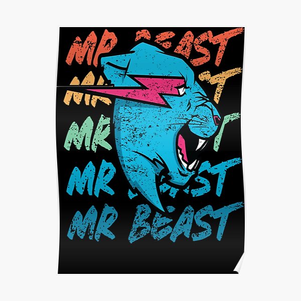 Retro Vintage Mr Game Funny Mr Gaming Beast Game Classic Poster For