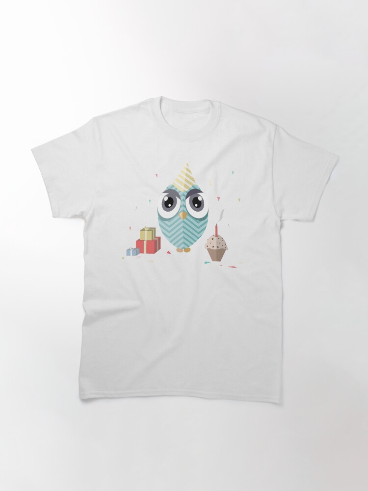 Alternate view of Happy Birthday Owl Classic T-Shirt