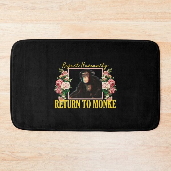 Item preview, REJECT HUMANITY, RETURN TO MONKE Floral Essential . designed and sold by lelleqpmansi.