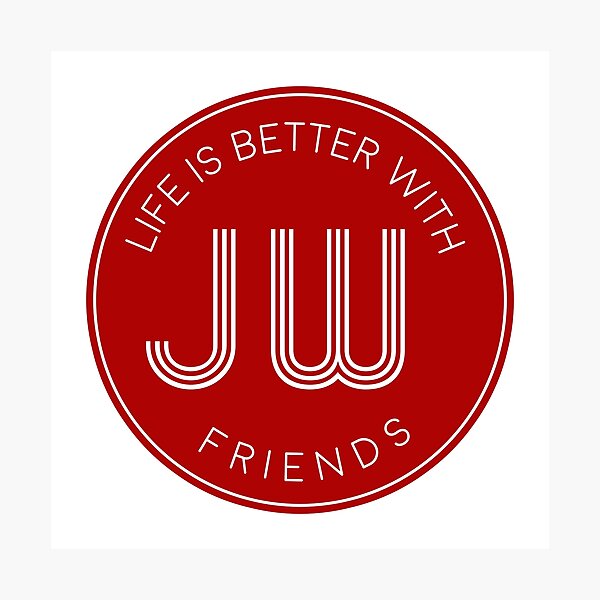 Item preview, Life is better with JW friends - Red designed and sold by KA DESIGNS.