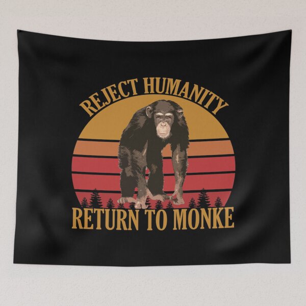 Item preview, REJECT HUMANITY, RETURN TO MONKE VINTAGE Essential . designed and sold by lelleqpmansi.