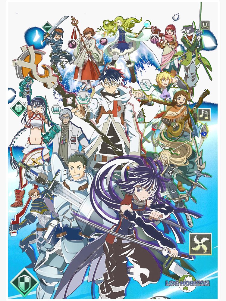 "LOG HORIZON " Sticker by dionmarques Redbubble