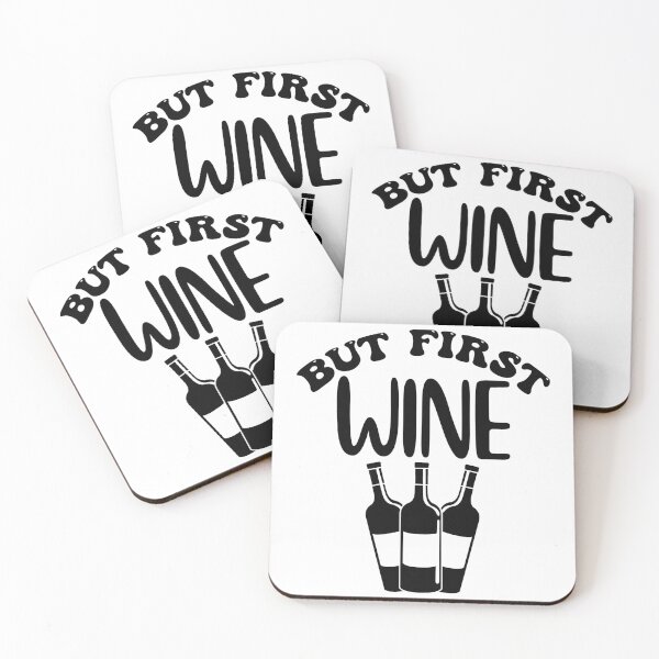 Item preview, But First Wine. Funny Wine Lover Design. designed and sold by That Cheeky Tee.