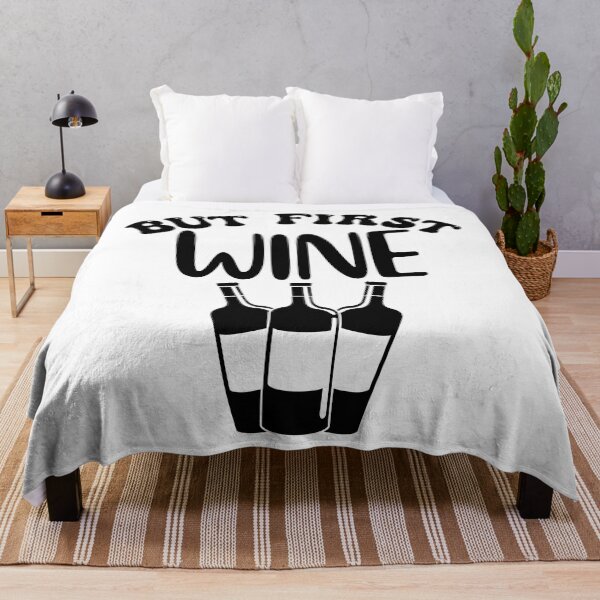 Item preview, But First Wine. Funny Wine Lover Design. designed and sold by That Cheeky Tee.